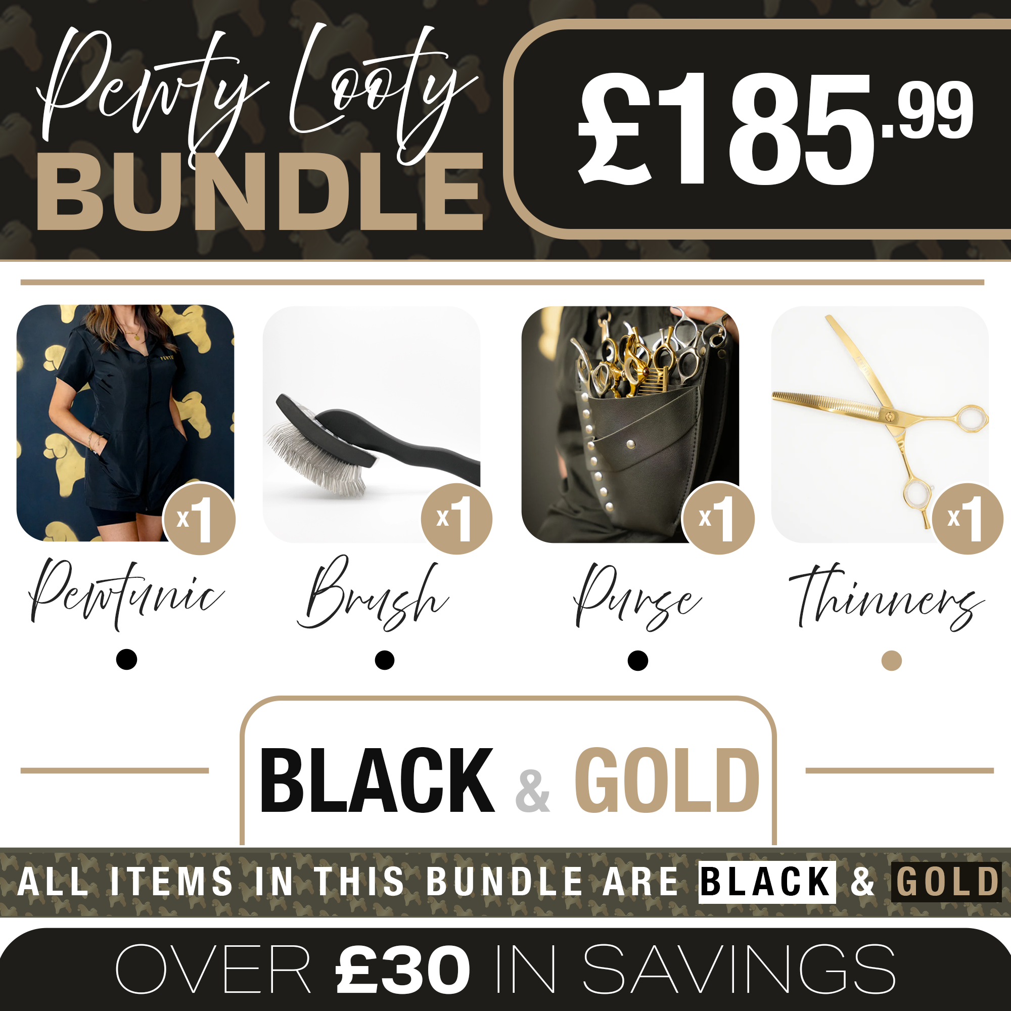 Pewty Looty Black & Gold Bundle