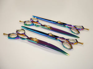 The Pewtner Prism PewtPro VG - 10 Collection - Iridescent Dog Grooming Scissors - Pewtner Grooming Supplies