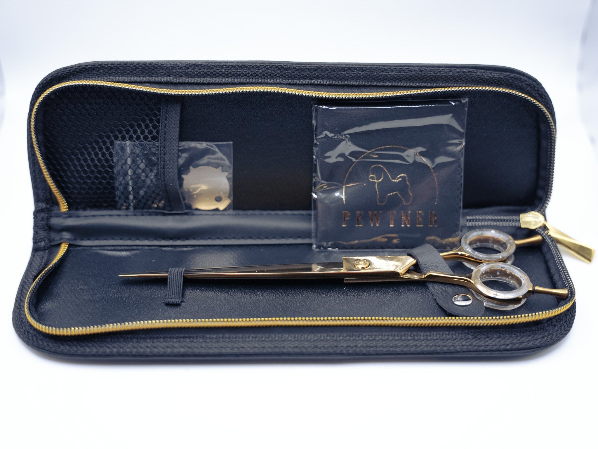 Gold CNC Master Straights - Grooming Scissors - Pewtner Grooming Supplies