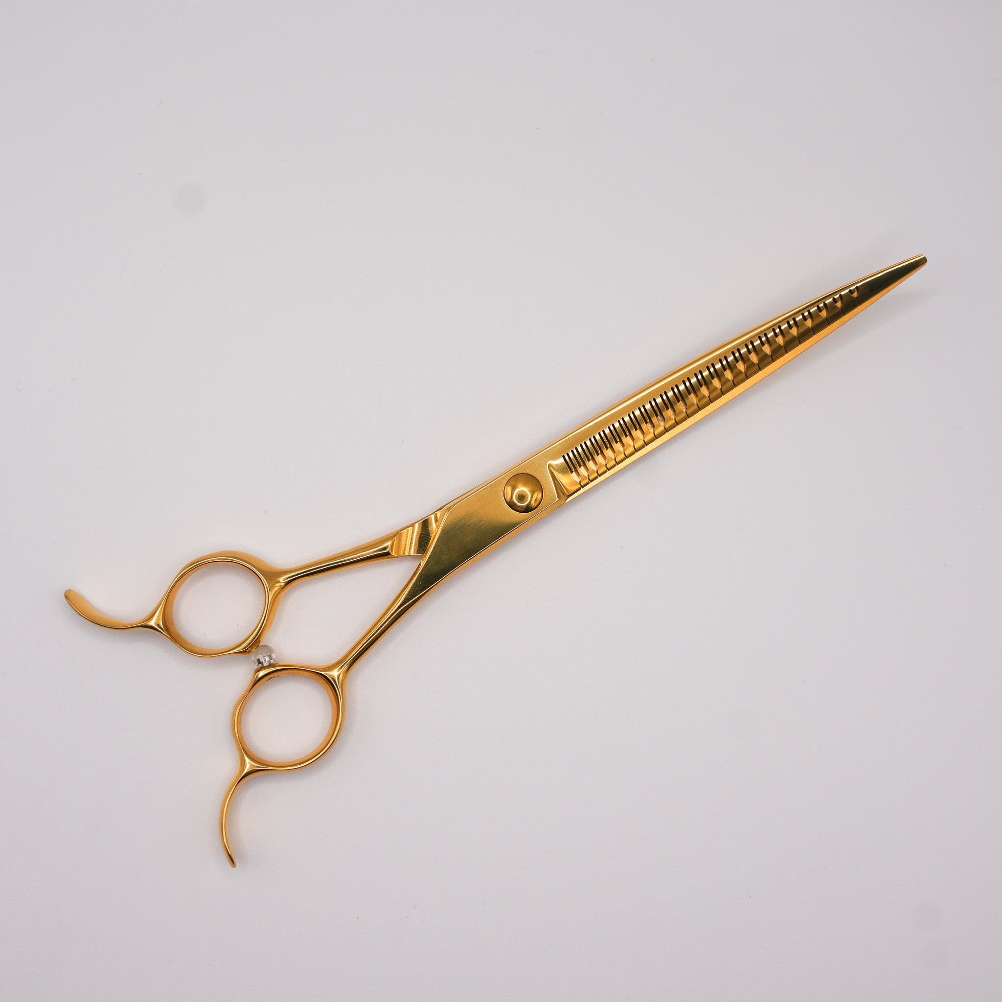 Pewtner Aurelia Gold 7" Curved Scissors - Pewtner Grooming Supplies