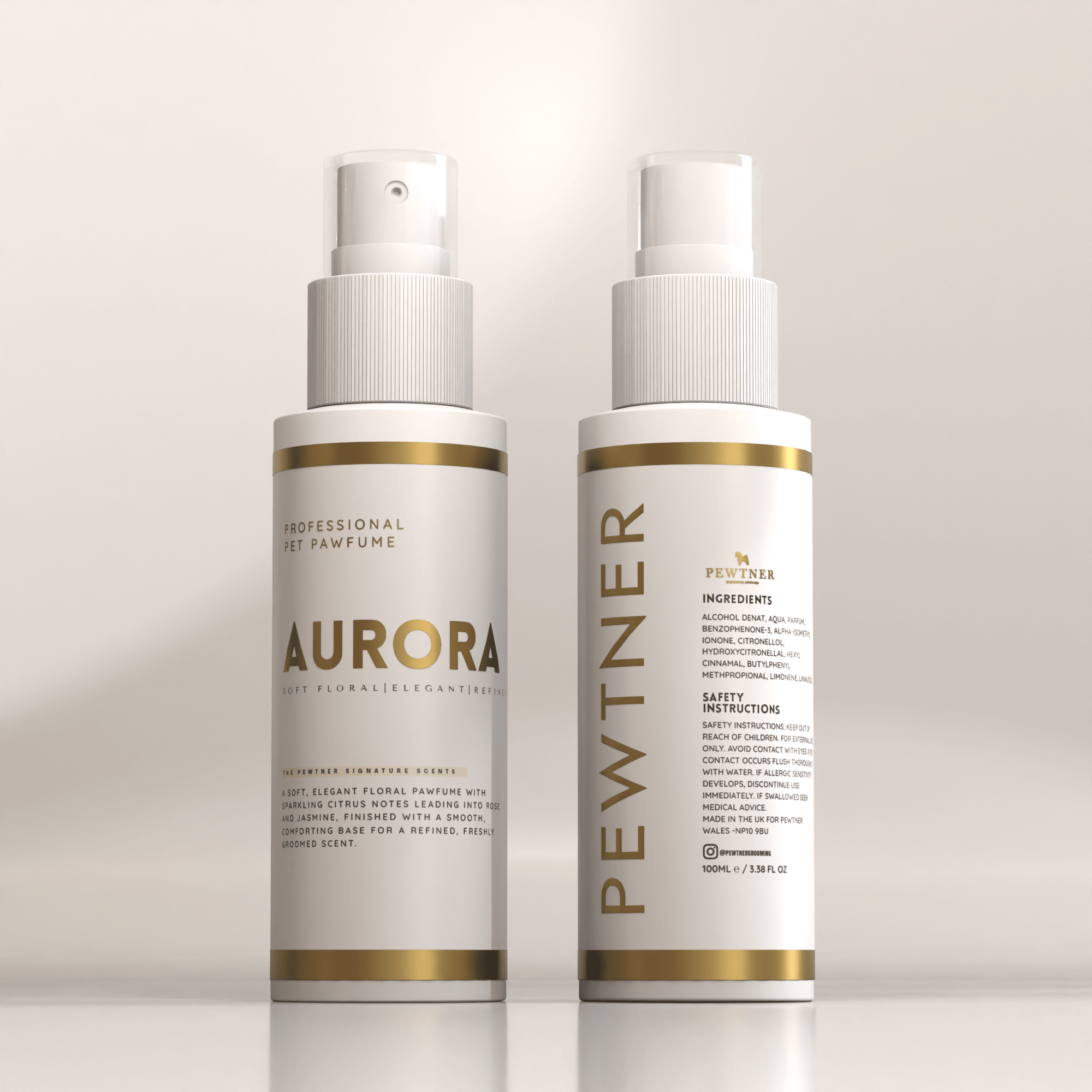 Pewtner AURORA Grooming Spray 100ml - Pewtner Grooming Supplies