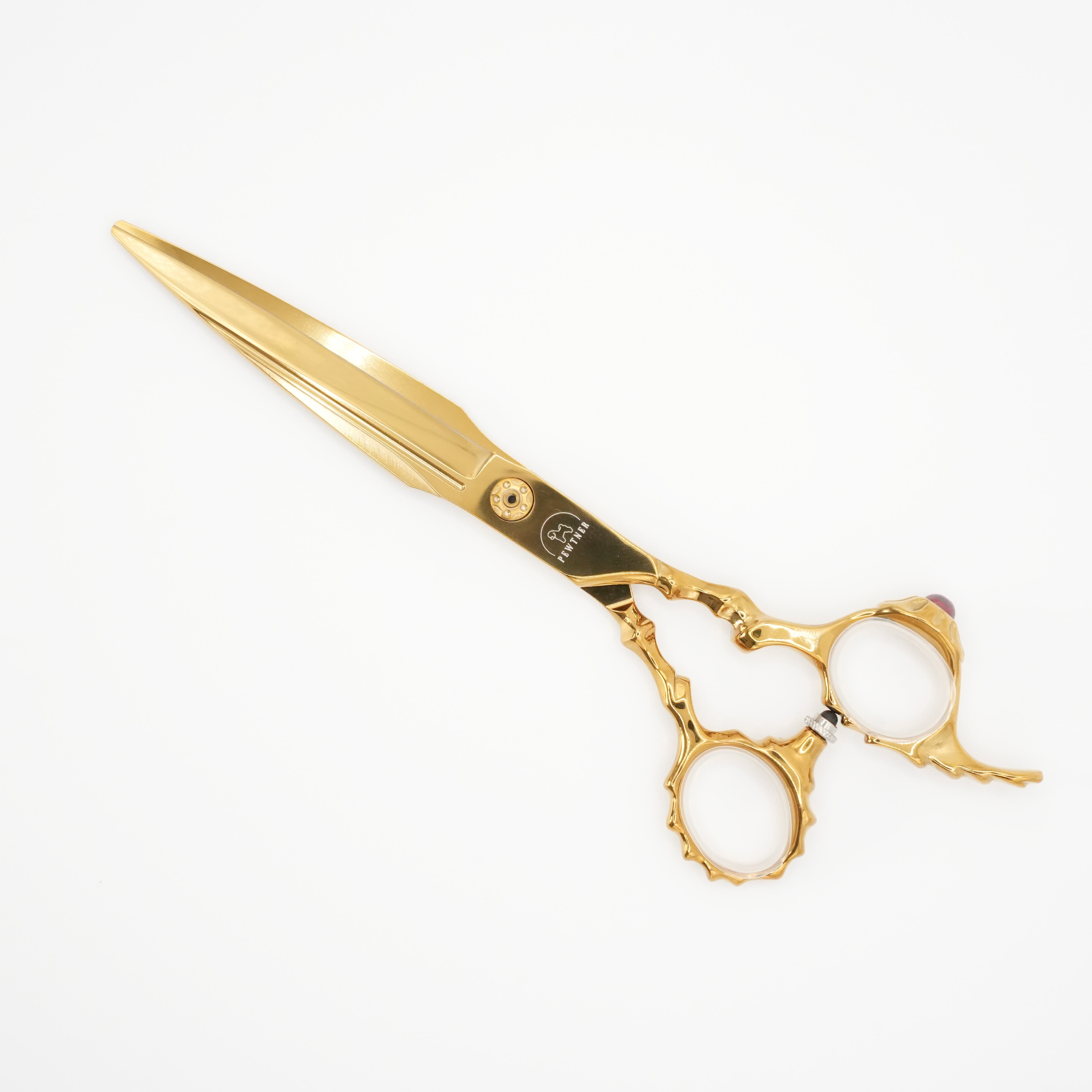 Pewtner Precision Straights - Gold Dog Grooming Scissors - Pewtner Grooming Supplies