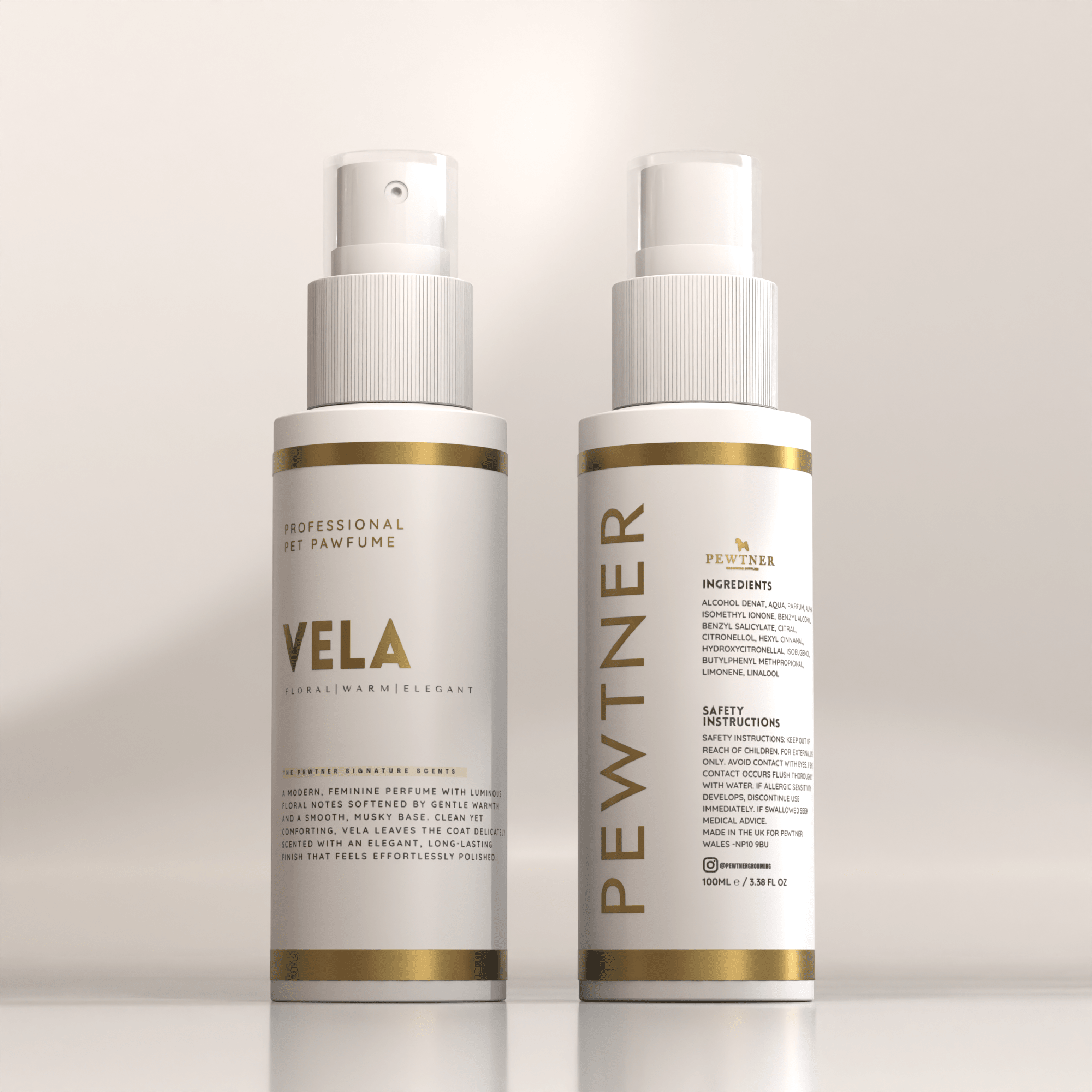 Pewtner VELA Grooming Spray 100ml - Pewtner Grooming Supplies