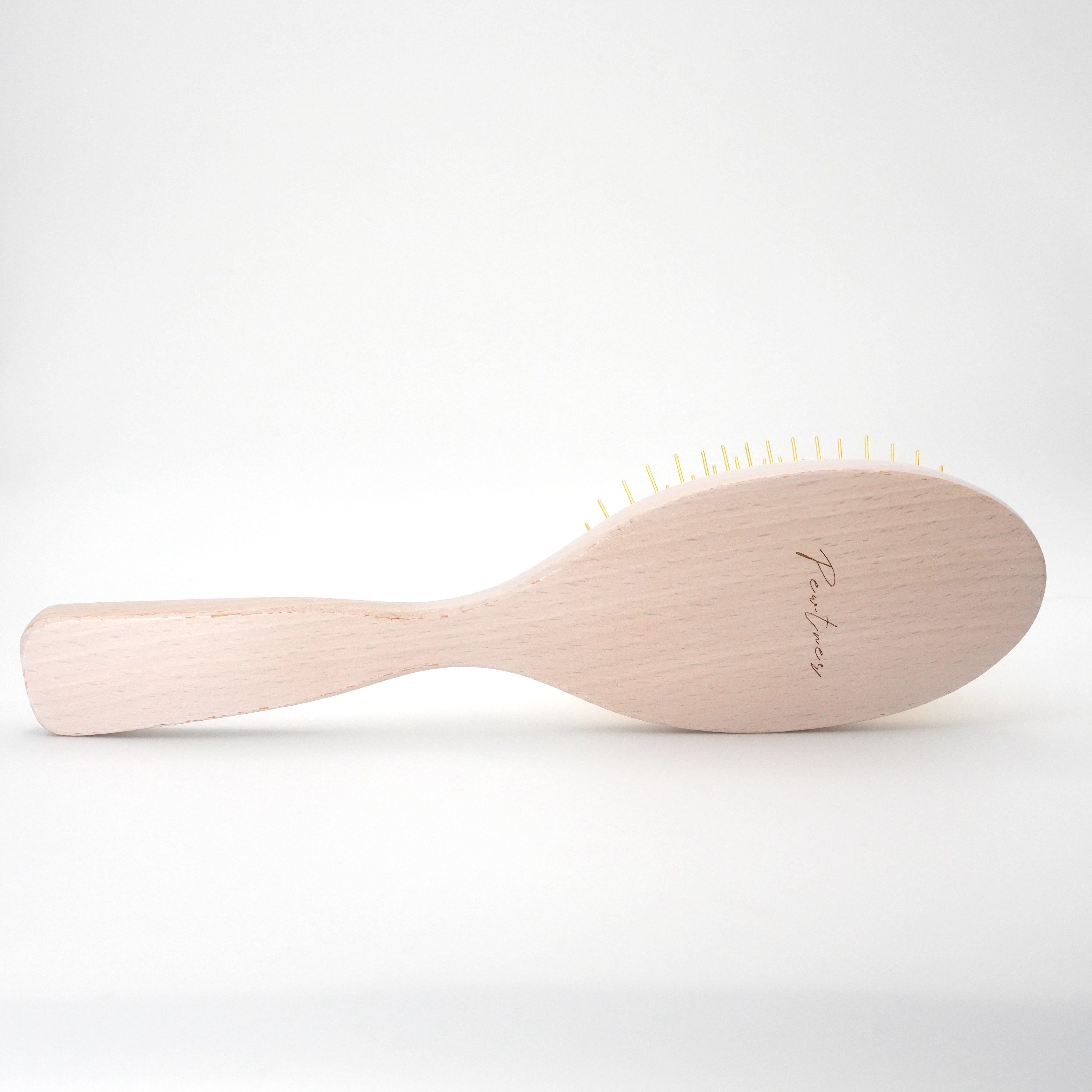 The Pewtdoodle Brush - 18 Carat Gold Plated Needle Dog Grooming Brush - Pewtner Grooming Supplies