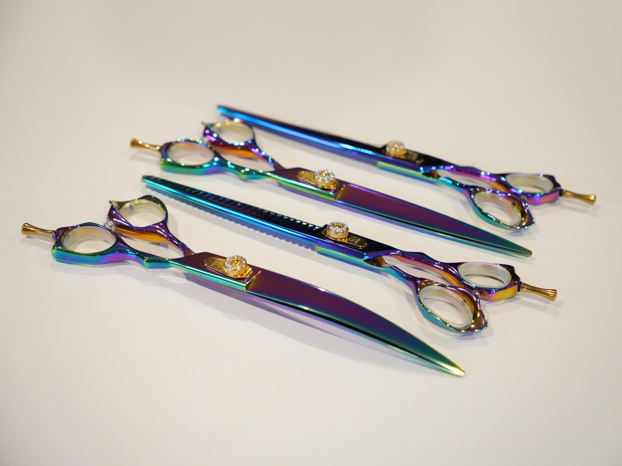 The Pewtner Prism PewtPro VG - 10 Collection - Iridescent Dog Grooming Scissors - Pewtner Grooming Supplies