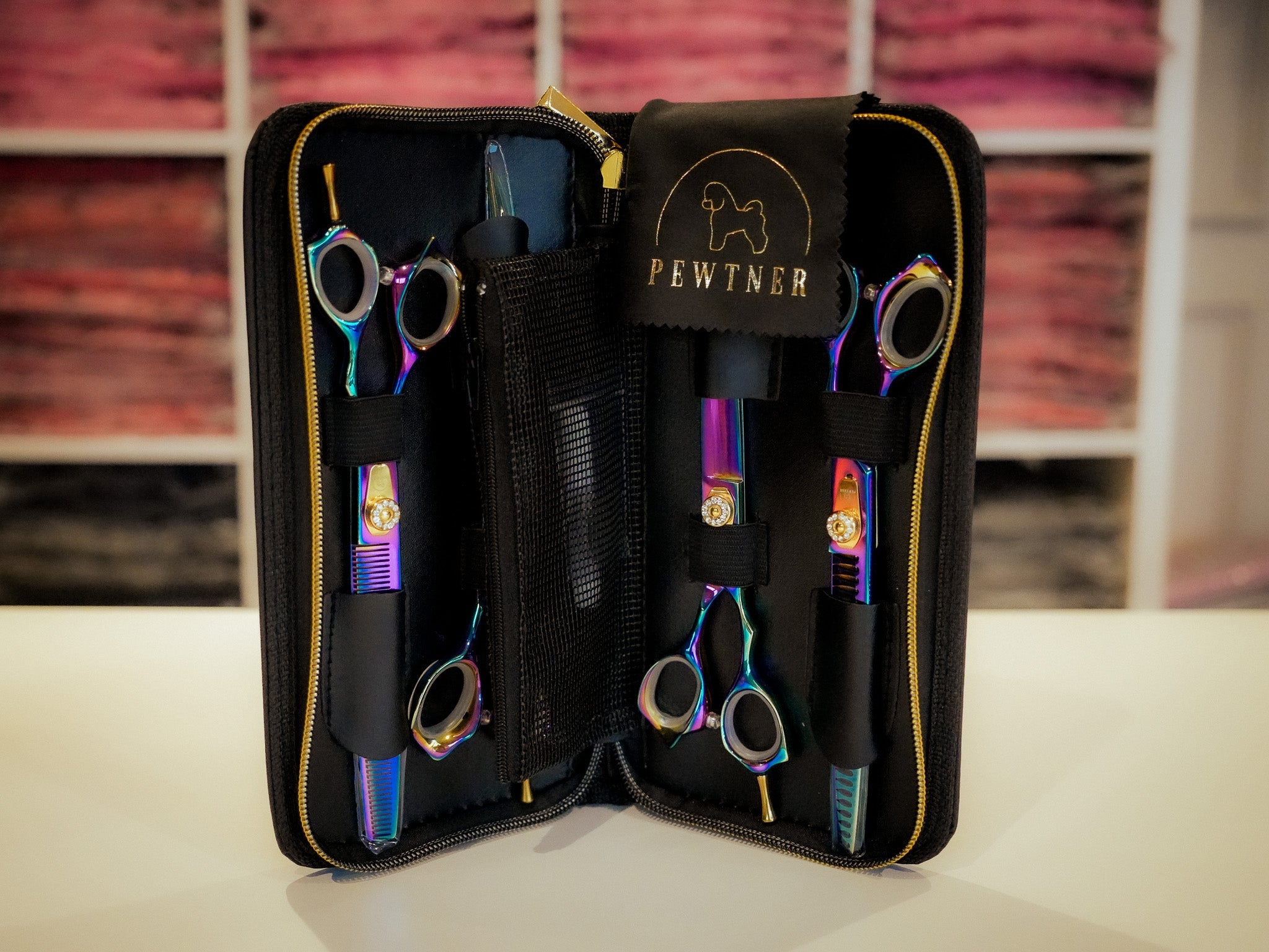 The Pewtner Prism PewtPro VG - 10 Collection - Iridescent Dog Grooming Scissors - Pewtner Grooming Supplies